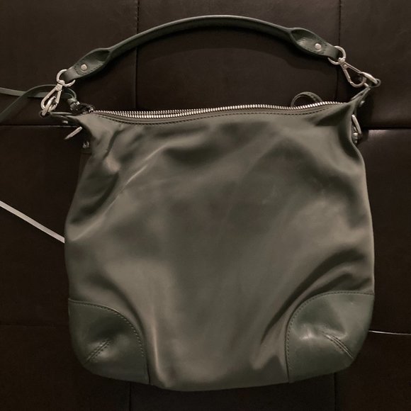 MZ WALLACE Green Nylon Leather trimmed shoulder bag - Picture 4 of 8